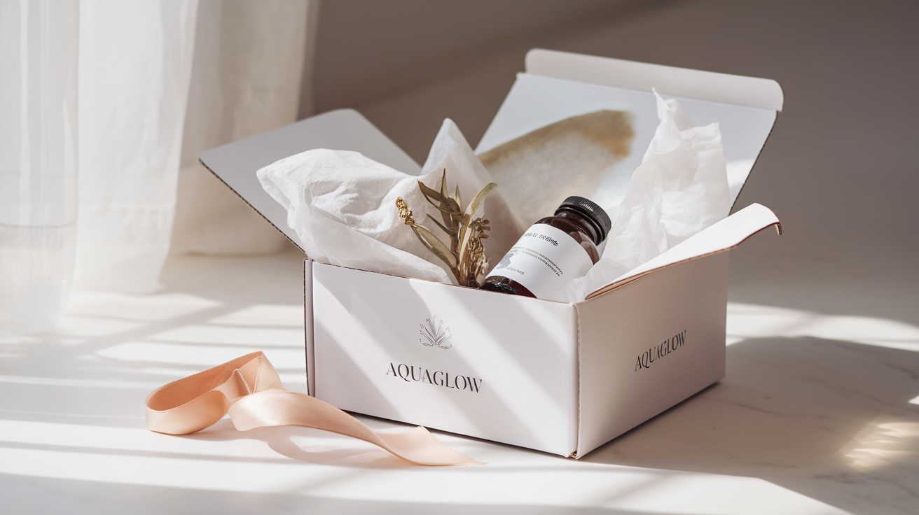 AquaGlow verpakking en levering